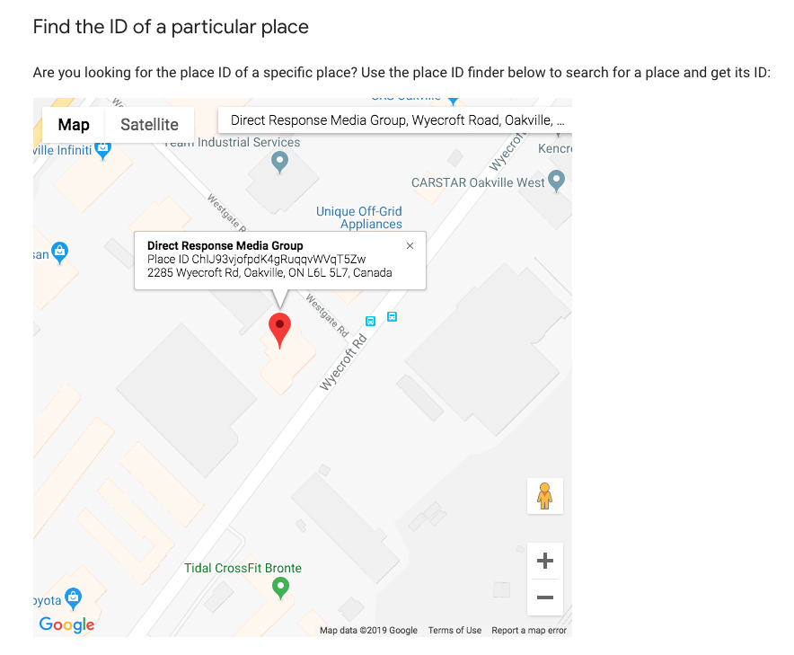 Google Place ID Image