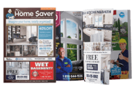 Home Saver Magazine front cover beside magazine open with one page mid-flip