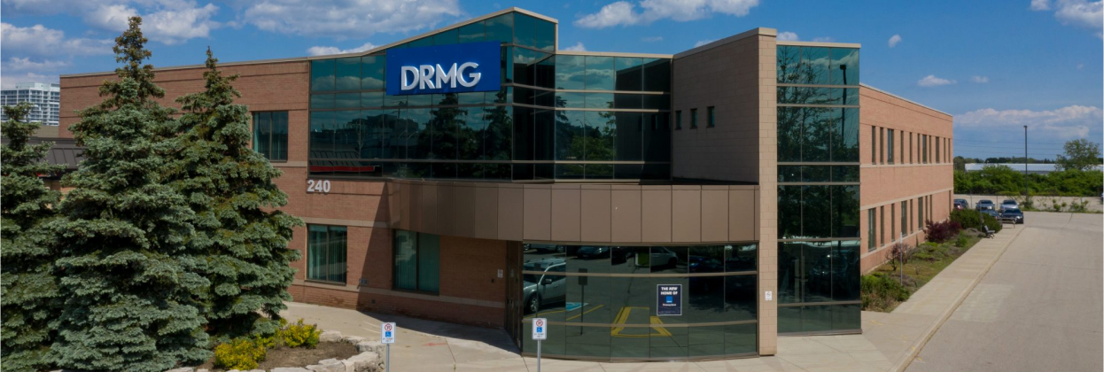Photo des bureaux de DRMG à Oakville, Ontario.