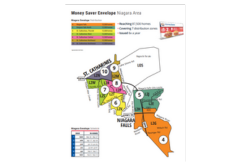 Niagara Money Saver Envelope Map