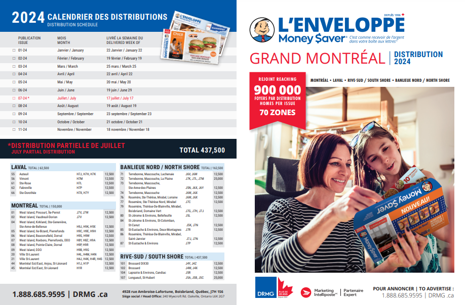 Montreal Money Saver Envelope